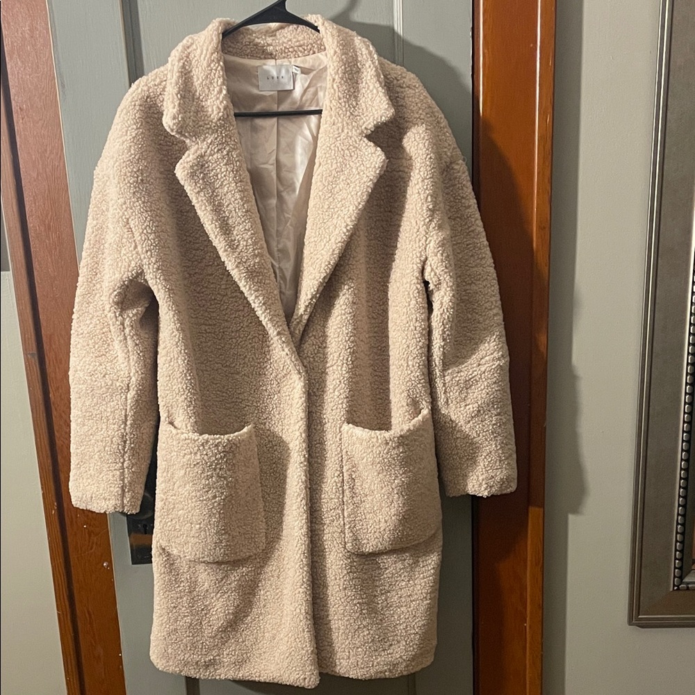 Cozy Peach Long Coat